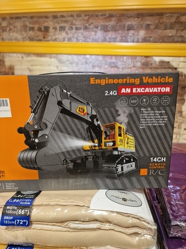 Remote control excavator toy - control,