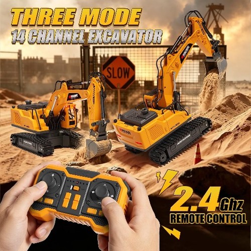 Remote control excavator toy - remote,