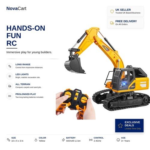 Kids construction toy rc - kids,